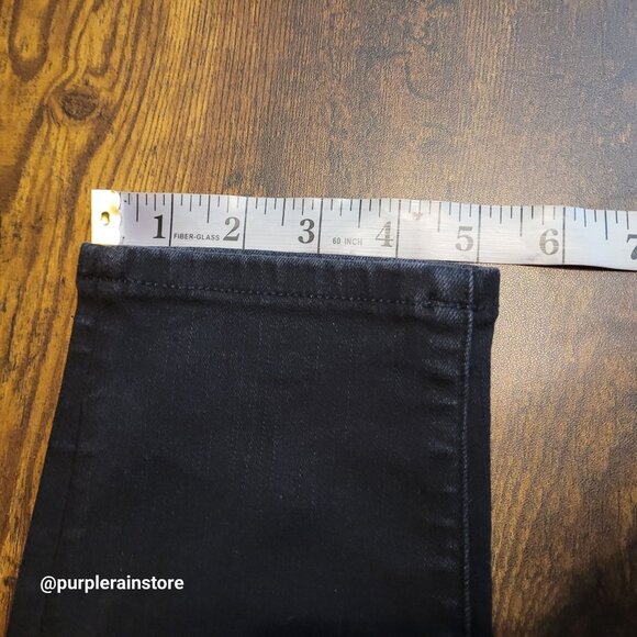 American Eagle Jeans 12 R Dream Jegging Hi Rise Tummy Control Black Wash Denim - Picture 11 of 12